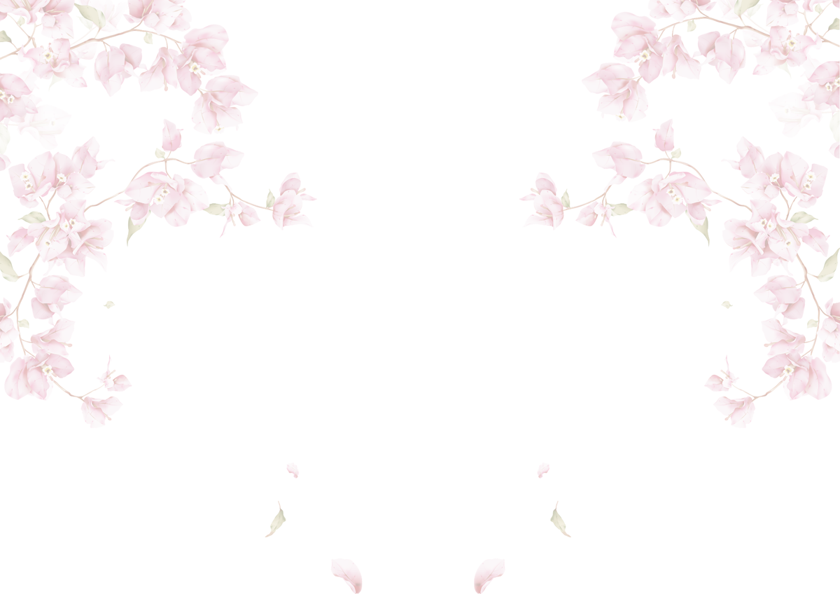 JULE minimalist pink floral watercolor banner background